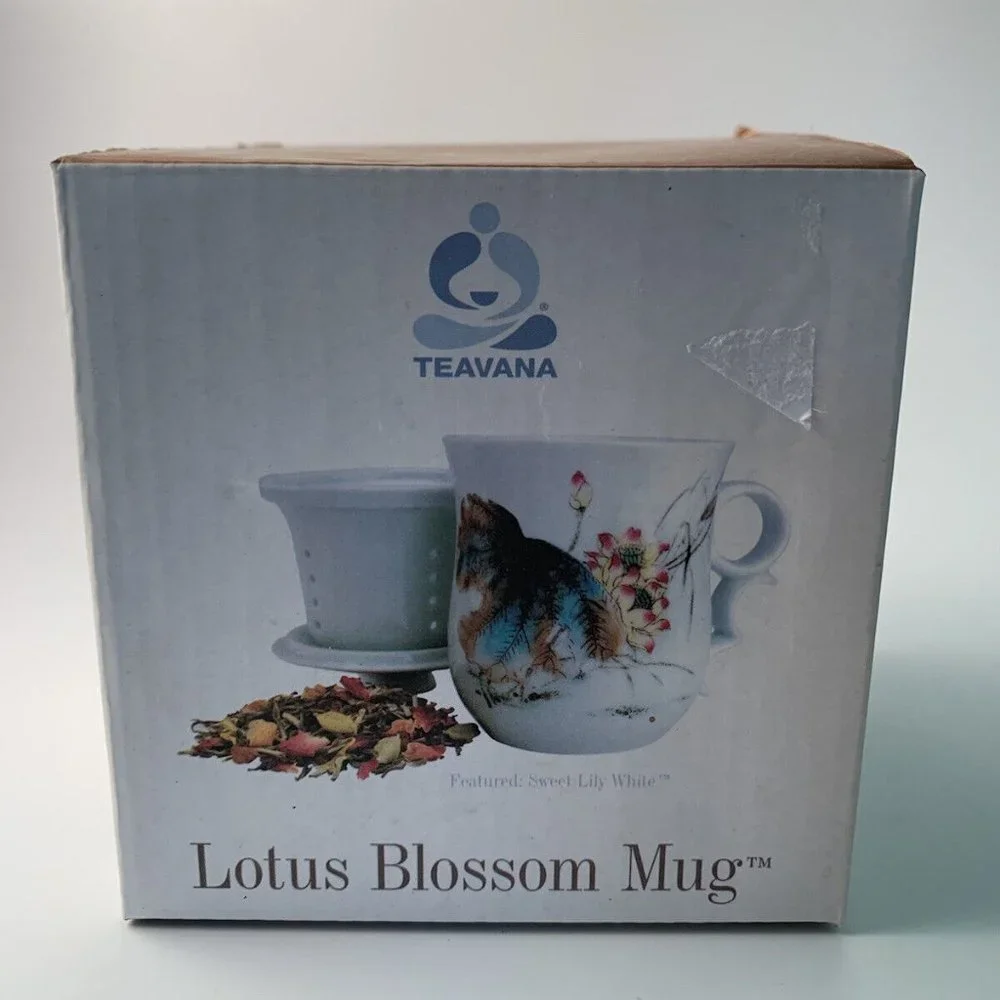 Teavana Lotus Blossom Mug Set - EUC